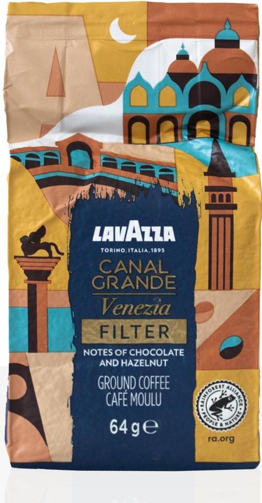 Lavazza Canal Grande Venezia 30 x 64g Filterkaffee, 100% Arabica