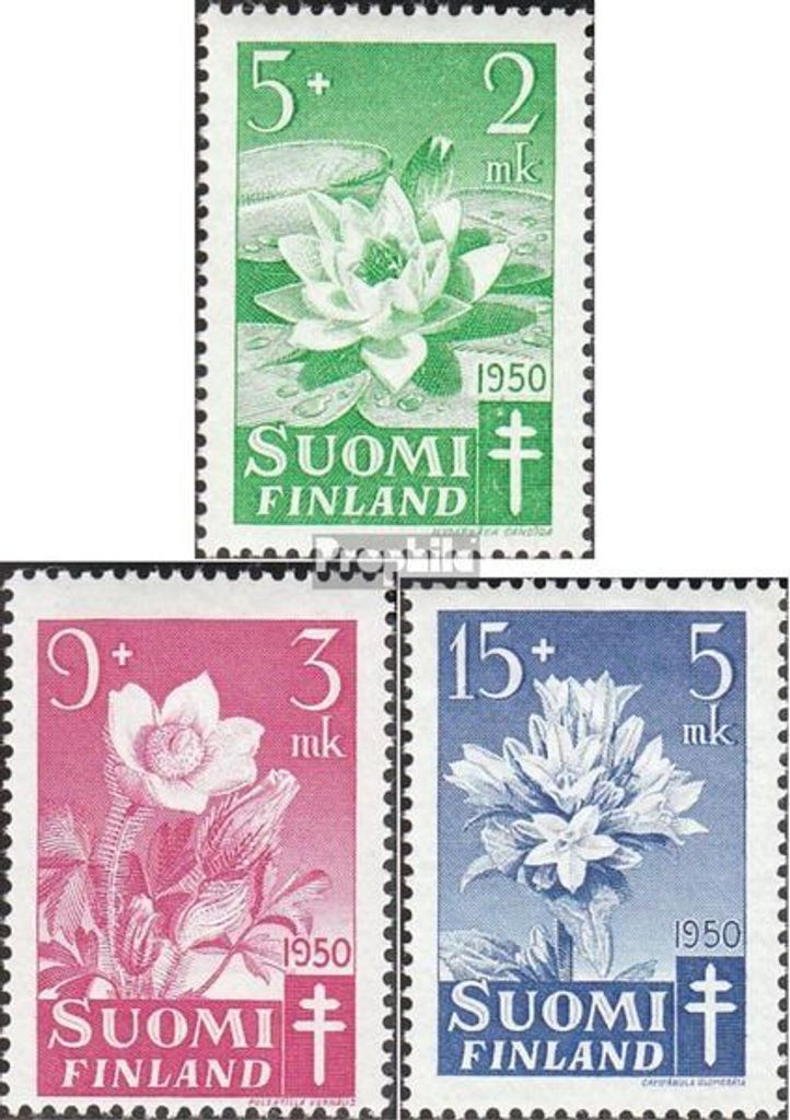 Briefmarken Finnland 1950 Mi 385-387 (kompl.Ausg.) mit Falz Bekämpfung der Tuberkulose