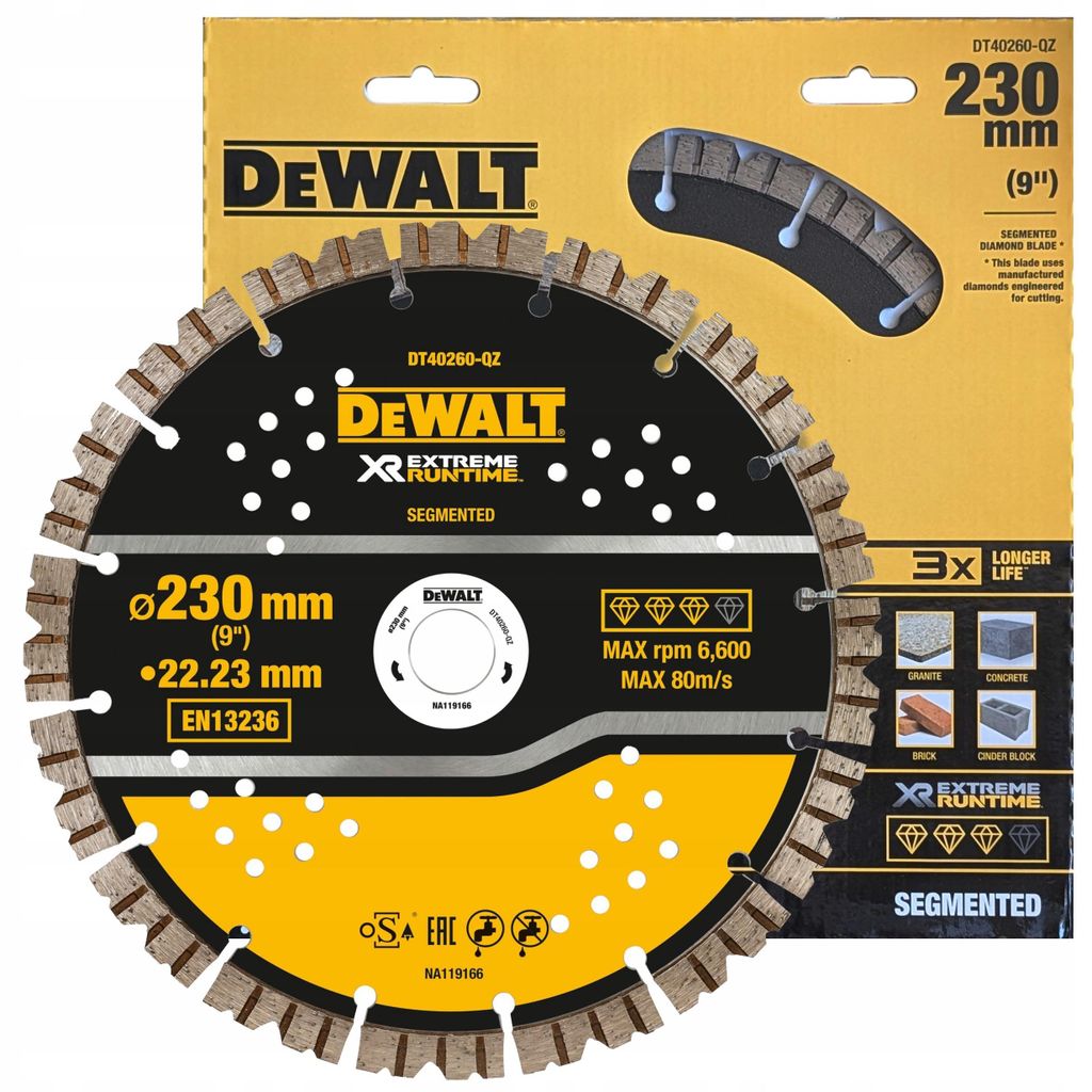 DeWALT DT40260-QZ, Řezací disk, Jakékoliv značky, Modrá, Obrázek produktu 