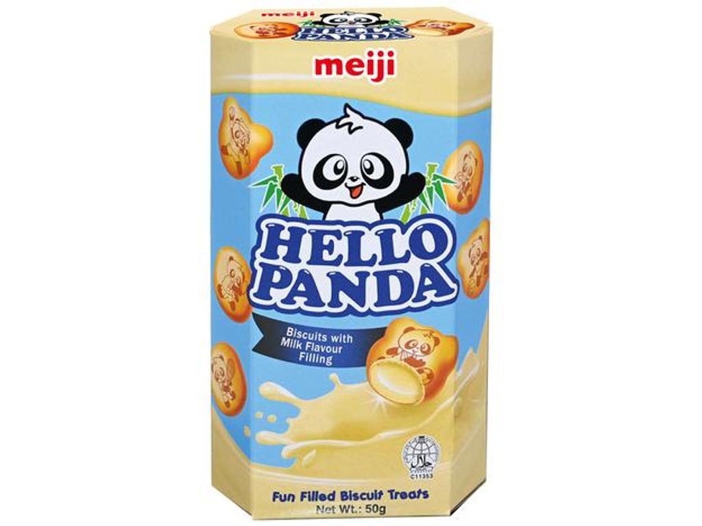 meiji Hello Panda Kekse Milchfüllung 50g Produktbild 
