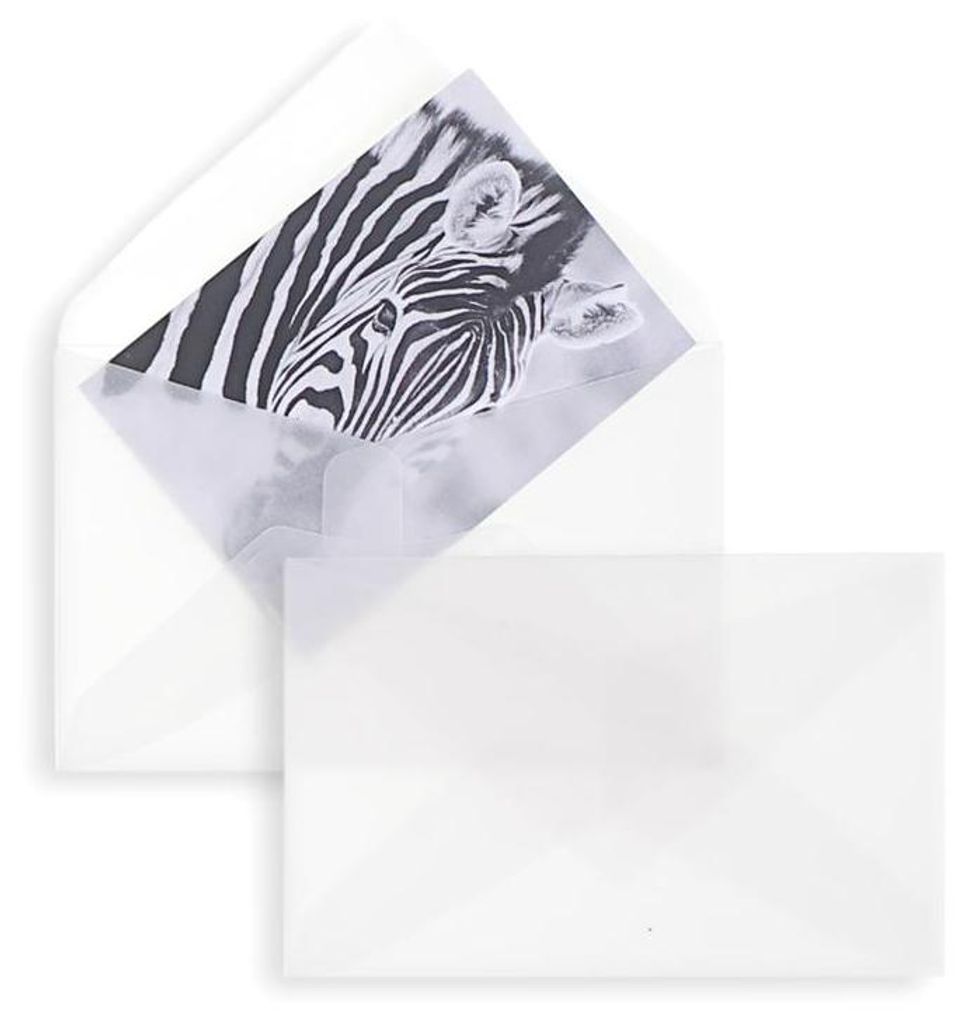 Briefumschläge Transparent - Weiß (Transparent-Weiß)62 x 98 Produktbild 