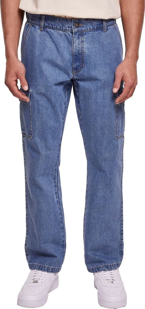 Urban Classics - Straight-Leg Cargo Denim Jeans - W31