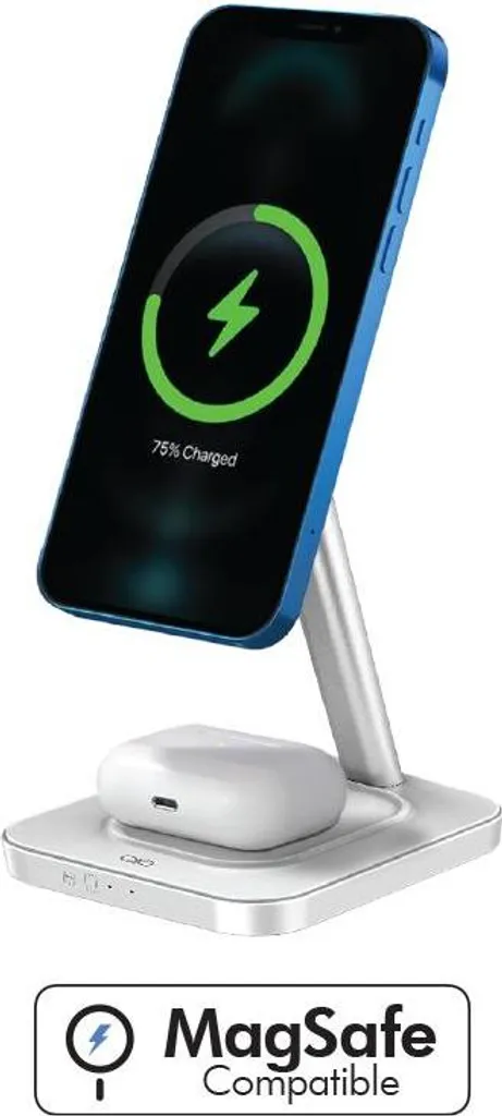 Dites Adieu aux Câbles avec le Chargeur MagSafe 3 en 1 CS Blanc 15W