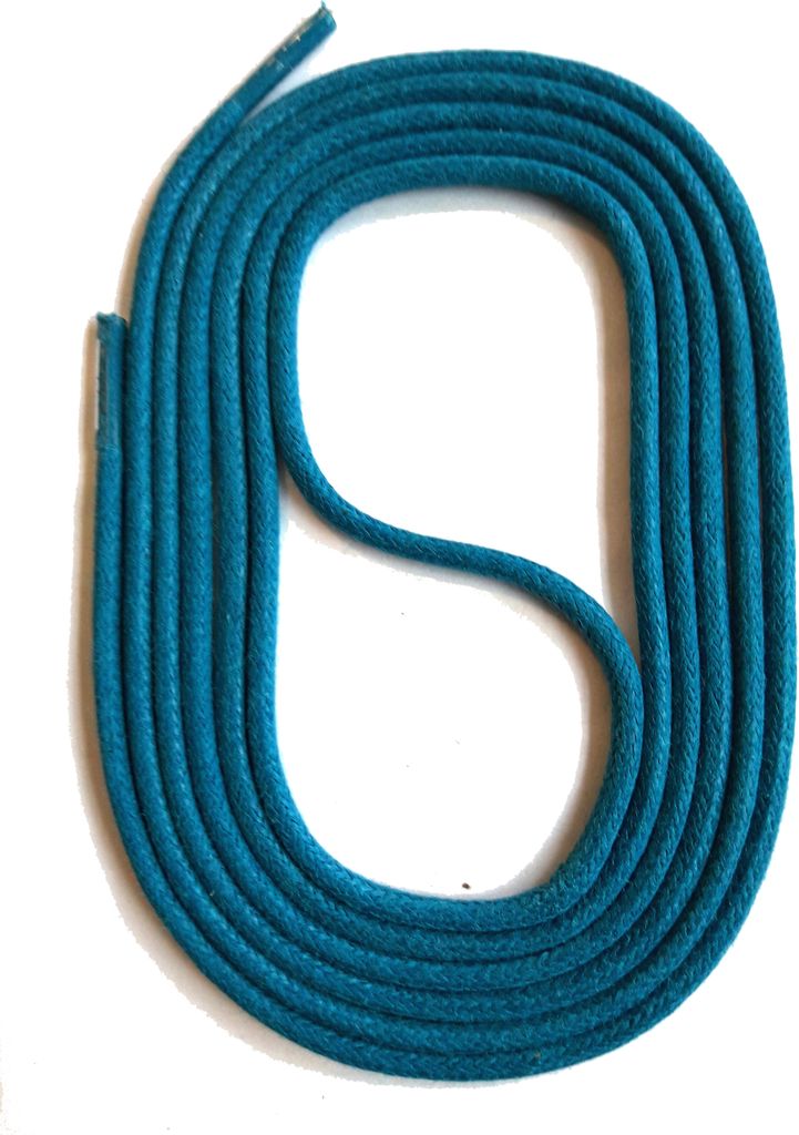 SNORS gewachste Schnürsenkel rund - TÜRKIS - 3mm - 130cm Produktbild 