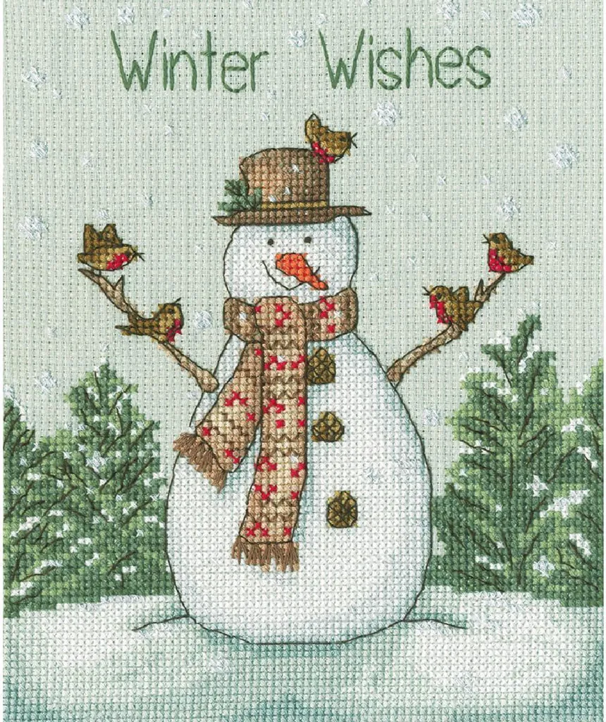 Broderie Point de Croix Jack Frost : Kit Complet avec Fils Triés XX22