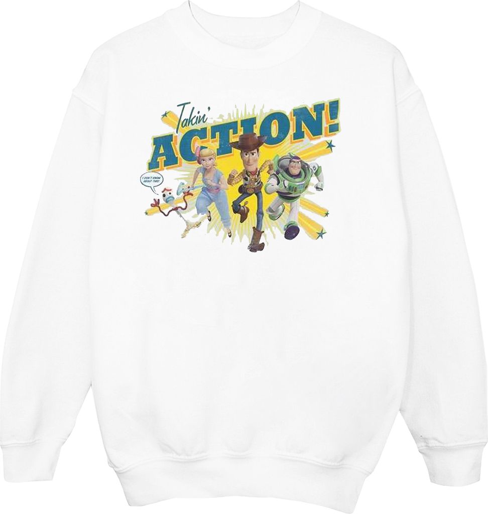 Disney - "Toy Story 4 Takin' Action" Sweatshirt für Damen BI42070 (L) (Weiß)