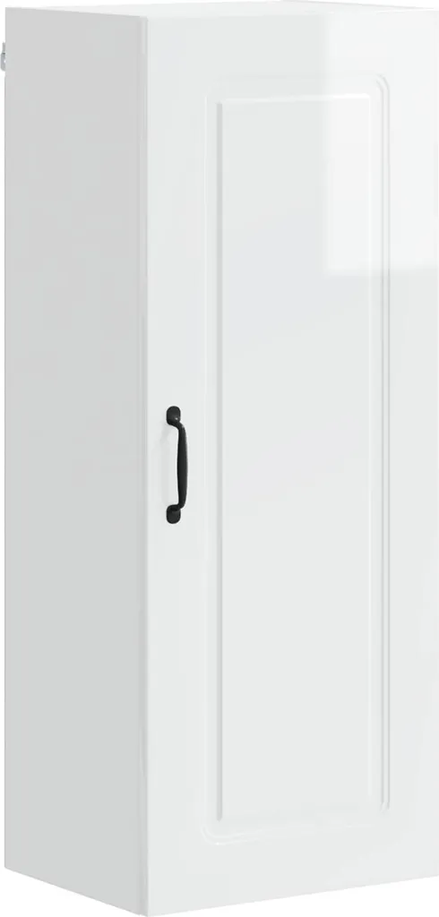 vidaXL Armadio da cucina bianco lucido 40 x 31 x 100 cm Materiale a base di legno