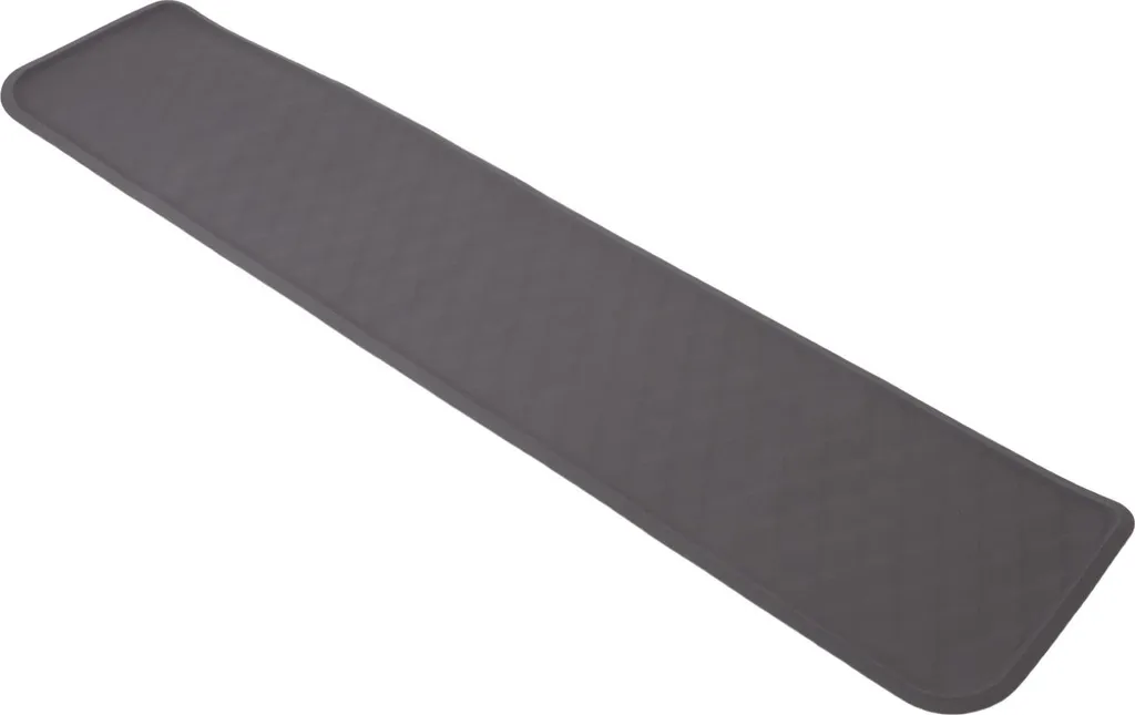 Tapis silicone anti-éclaboussures gris pour frigo et armoire de lavage 60cm