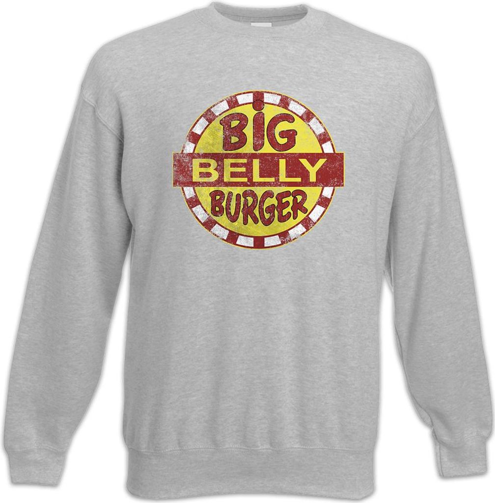 Urban Backwoods Big Belly Burger, Sweatshirt, Farbe: Hellgrau, Größe: L