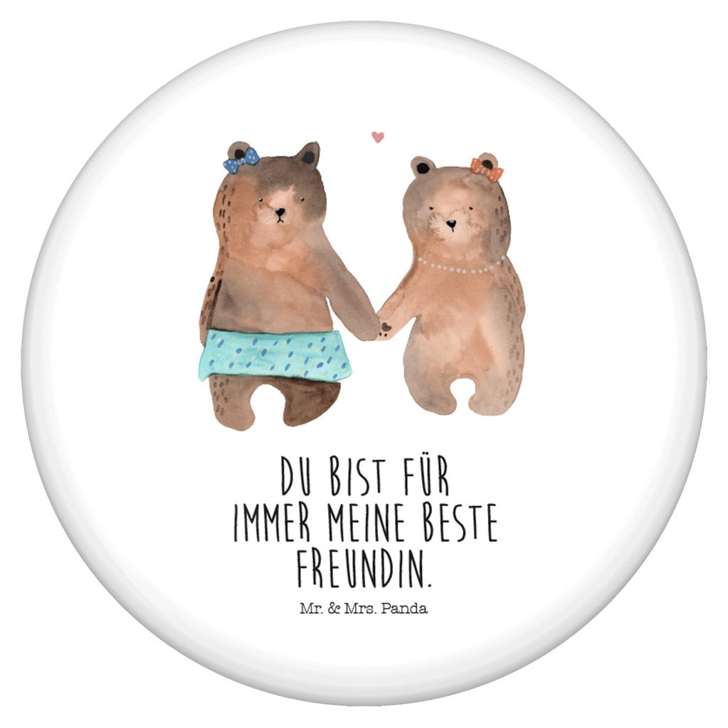 Mr. & Mrs. Panda Pin Bär Freundin - Weiß - Geschenk, Button, Anstecker, Beste Freund Liebe Liebesbeweis Verliebt Kumpel Kumpeliene, Badge, Plaket...