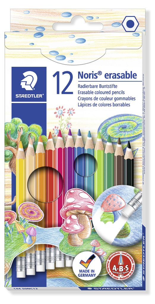 STAEDTLER Noris 144 50 radierbarer Buntstift Etui mit 12 Produktbild 