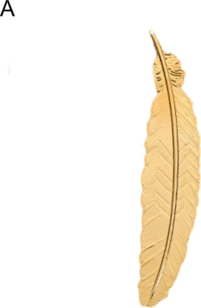 Anti -Fade -Lesezeichen elektroplierendem Messing Exquisit Feder Lesezeichen Schrein für täglich-Hellblond A