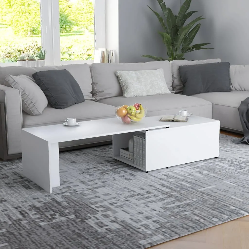 Tavolino da Salotto Bianco 150x50x35 Maison Exclusive Design Moderno