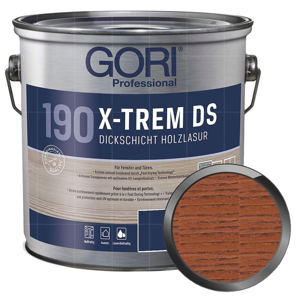 GORI 190 X-TREM DS 2.5 Liter BURMA TEAK Dickschichtlasur Produktbild 