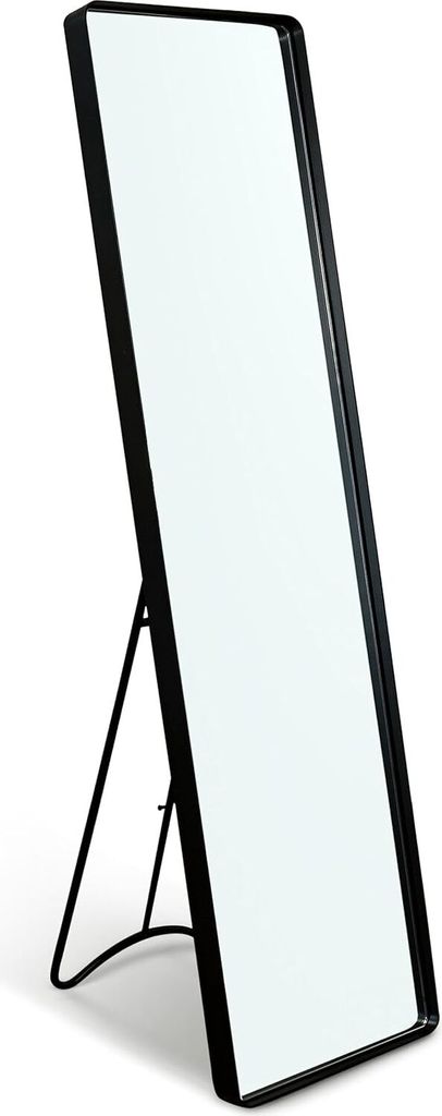 Garderobenspiegel Ganzkörperspiegel Spiegel schwarz 115 cm Produktbild 