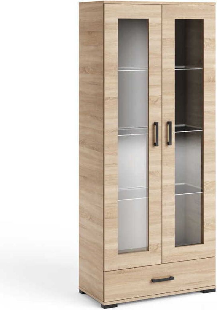 Vitrine 80 cm Futura F8 Eiche Sonoma Produktbild 