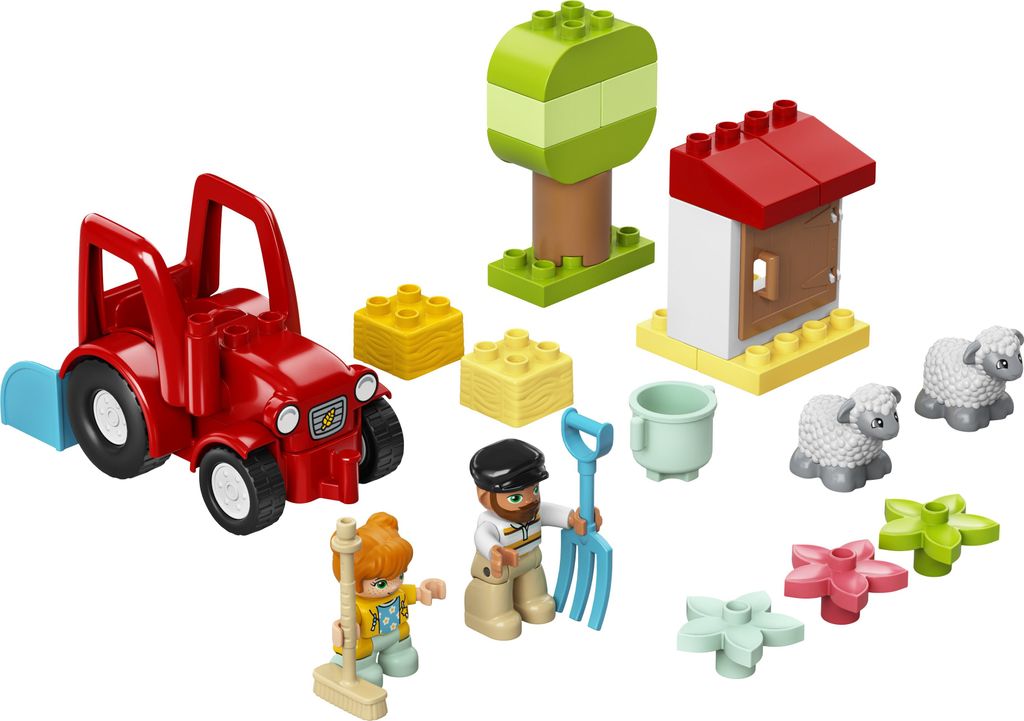 LEGO DUPLO Traktor i zwierzęta gospodarskie, Zestaw do Zdjęcie produktu 