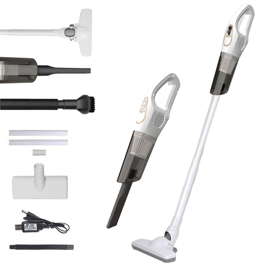 Handstaubsauger, Kabellos, 10000Pa, 2000mAh, 4-in-1-Design, Staubsauger, Akku-Handstaubsauger, Autostaubsauger, für Haus, Auto, Tastatur, Weiß