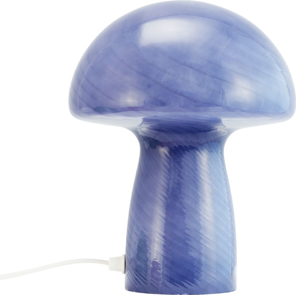 Tischleuchte, Nachttisch, Schreibtischlampe, Tischlampe aus Glas, Jenny Pilz blau Dyberg Larsen