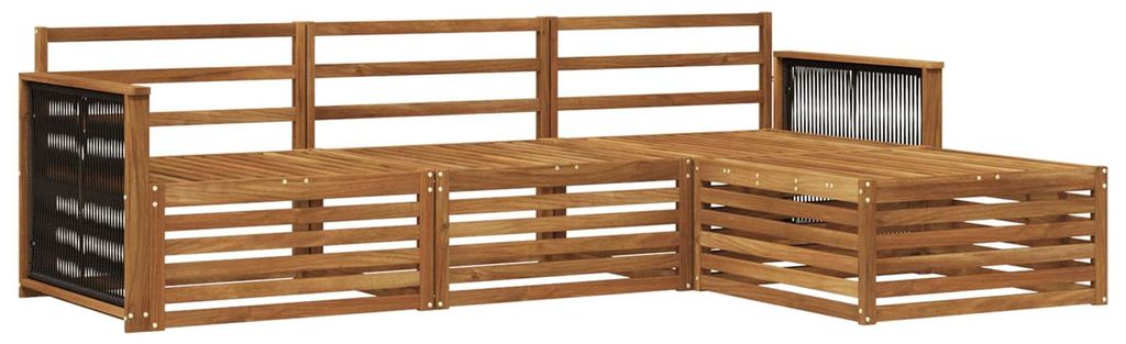 “2026 Modern“ Natur Outdoor-Sofagarnitur Natur 249 x 162,5 x 73 cm - Designermöbel 51268 - Gartensofas