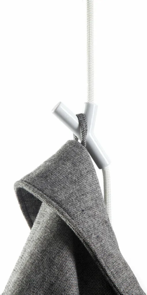 Gagner de la Place avec le Portemanteau Suspendu Wardrope Blanc 4 Crochets