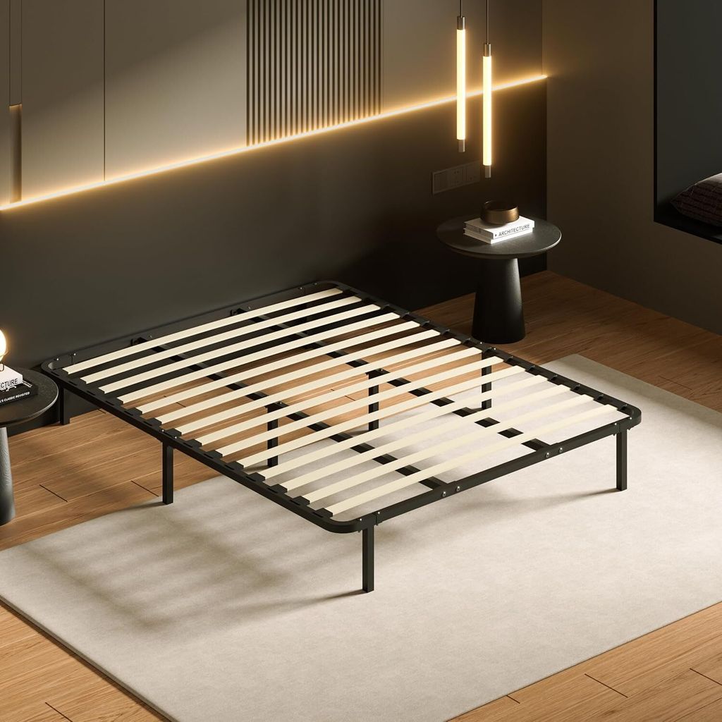 DEWINNER Lattenrost 160x200cm Höhe 29cm,14 Latten, Lattenrost für Erwachsene mit 8 Füßen,schnell und einfach zu montieren