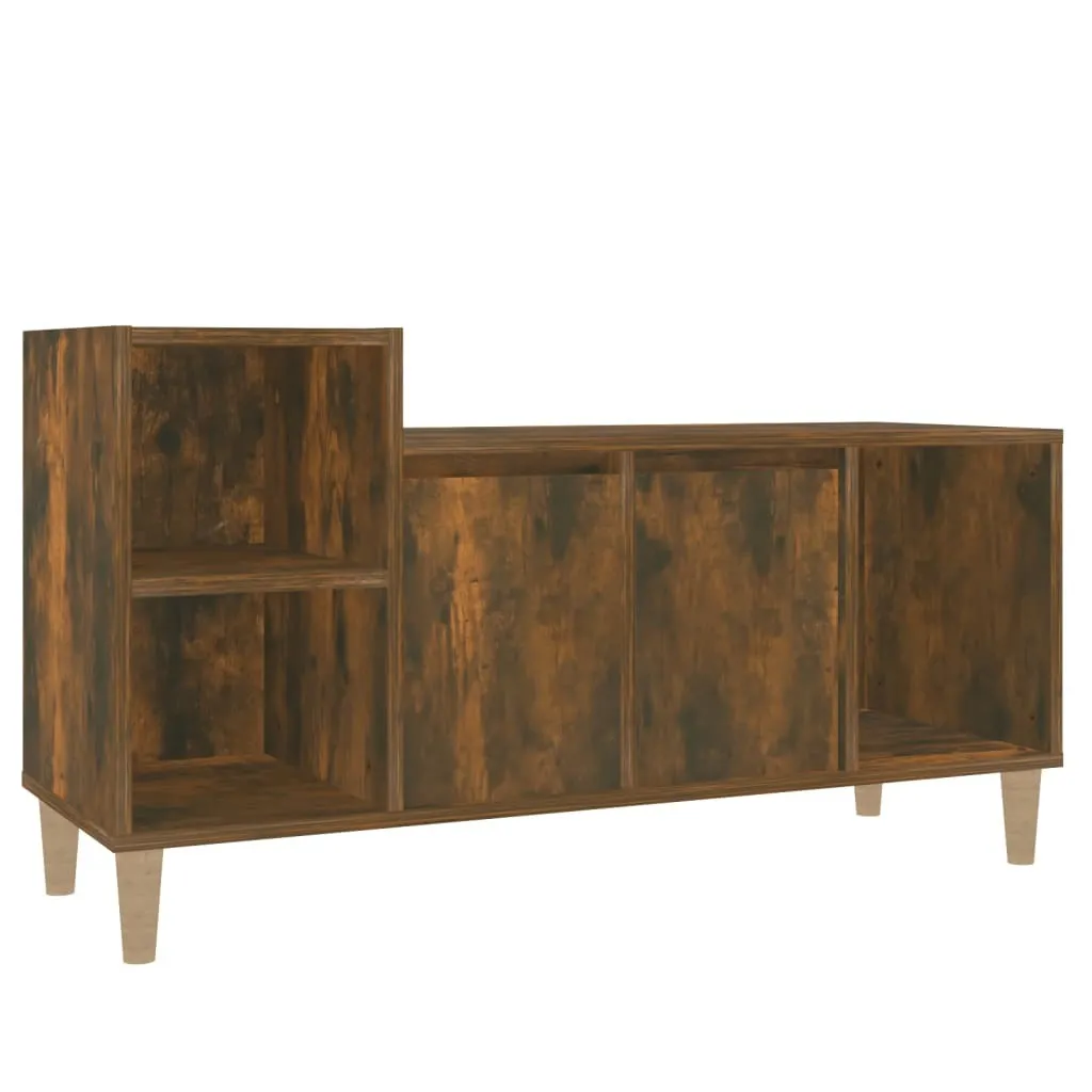 SYFAX™ Mobile TV Rovere Fumo 100x35x55 cm in Legno Multistrato