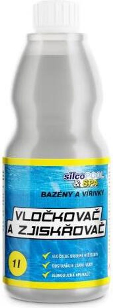 Bazénová chemie, odstraňovač vloček a jisker, 1 litr, SILCO Obrázek produktu 