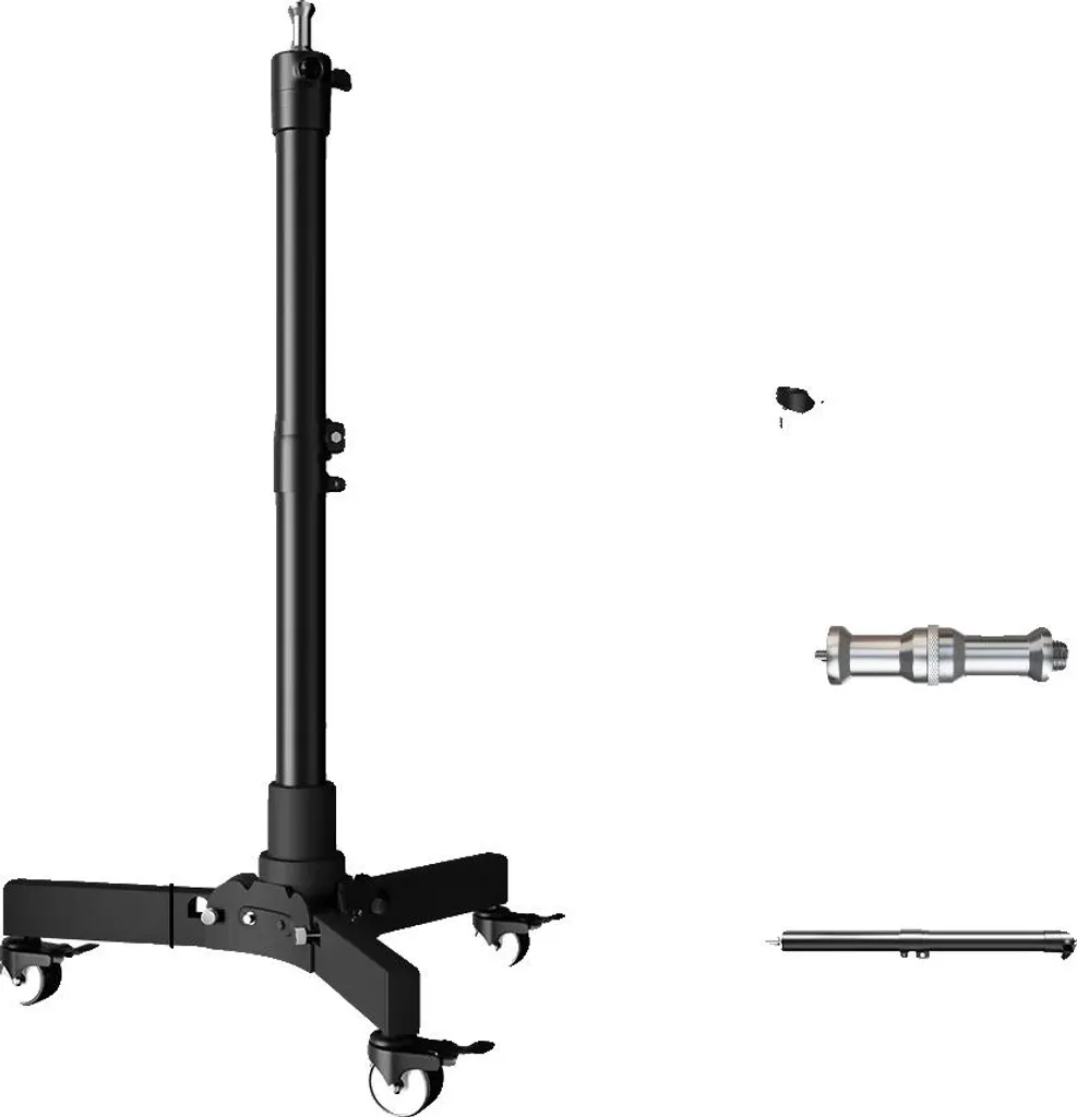 Support de projection rotatif 360° et inclinable hauteur 76 cm robuste