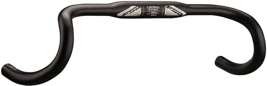 Guidon compact FSA AGX Adventure gravel noir 31.8mm pour cyclisme