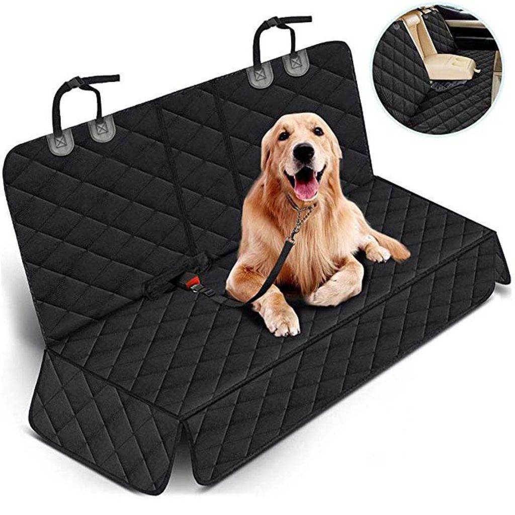 Universelle Hunde Autositzbezug Autoschondecke Hund Rücksitz Kofferraum Hundedecke Rückbank, 135x120 cm