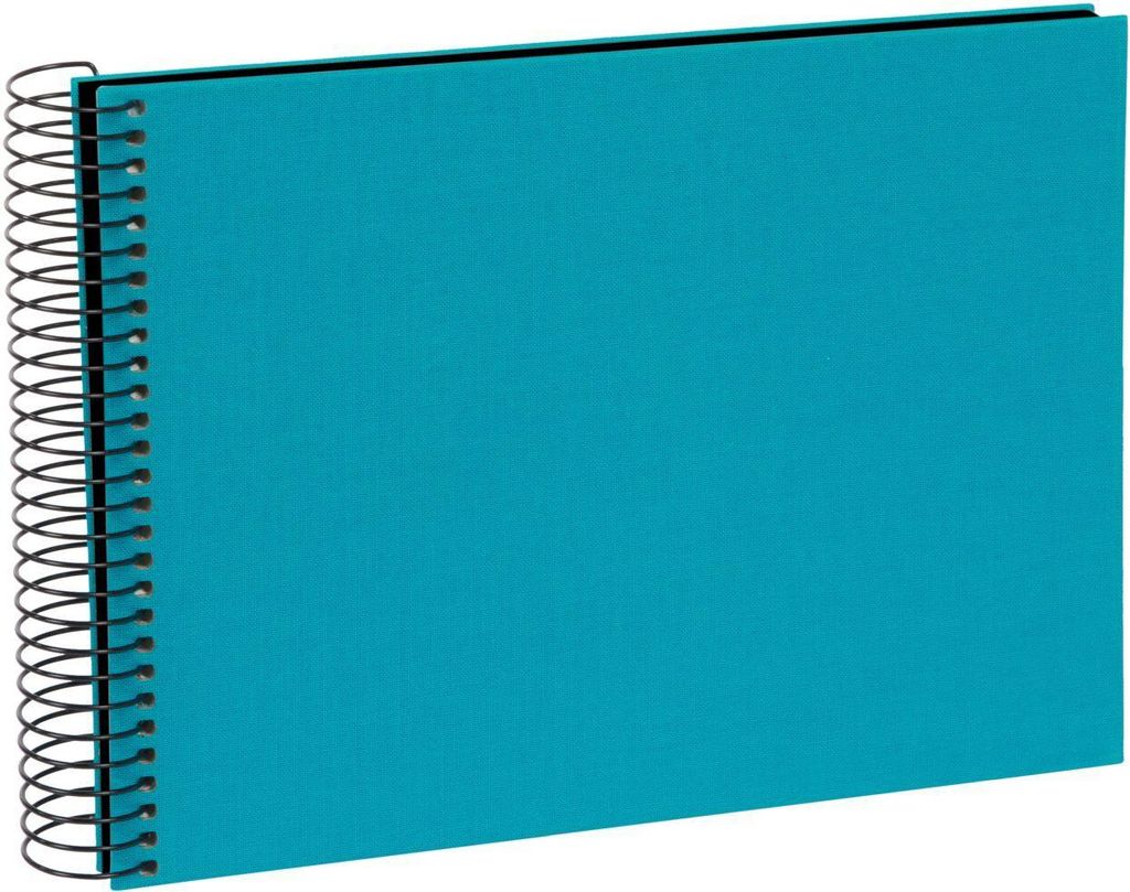 Goldbuch Spiralalbum Bella Vista türkis 25x17 cm 40 schwarze Seiten