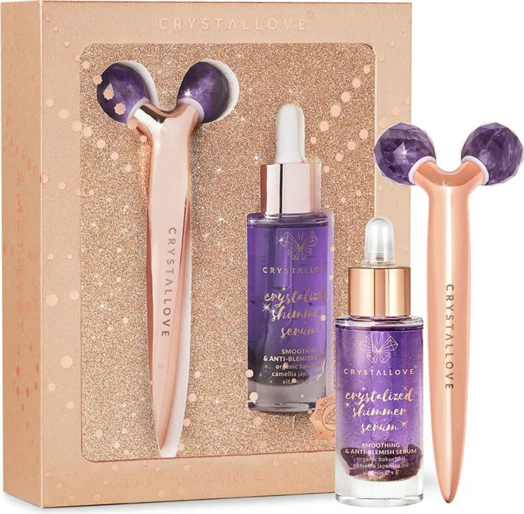 Crystallove Golden Amethyst 3D Lift & Sculpt Set - Kit Massage Visage