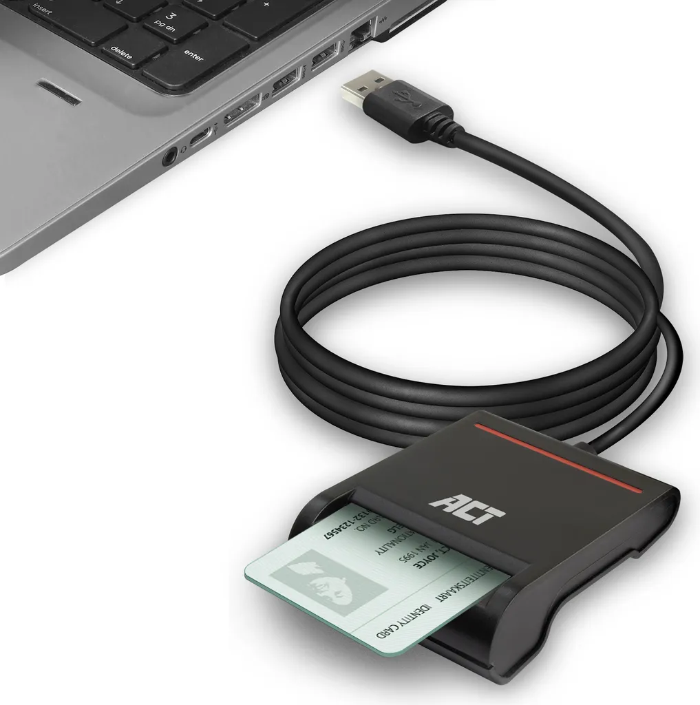 Lettore Smart Card USB ACT AC6015 | Firma Digitale e CIE per PC e Mac