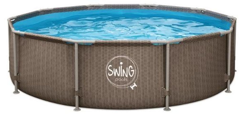 SWING Frame Rattan Pool 3,05 × 0,76 m, okrúhly – nadzemný Obrázok produktu 