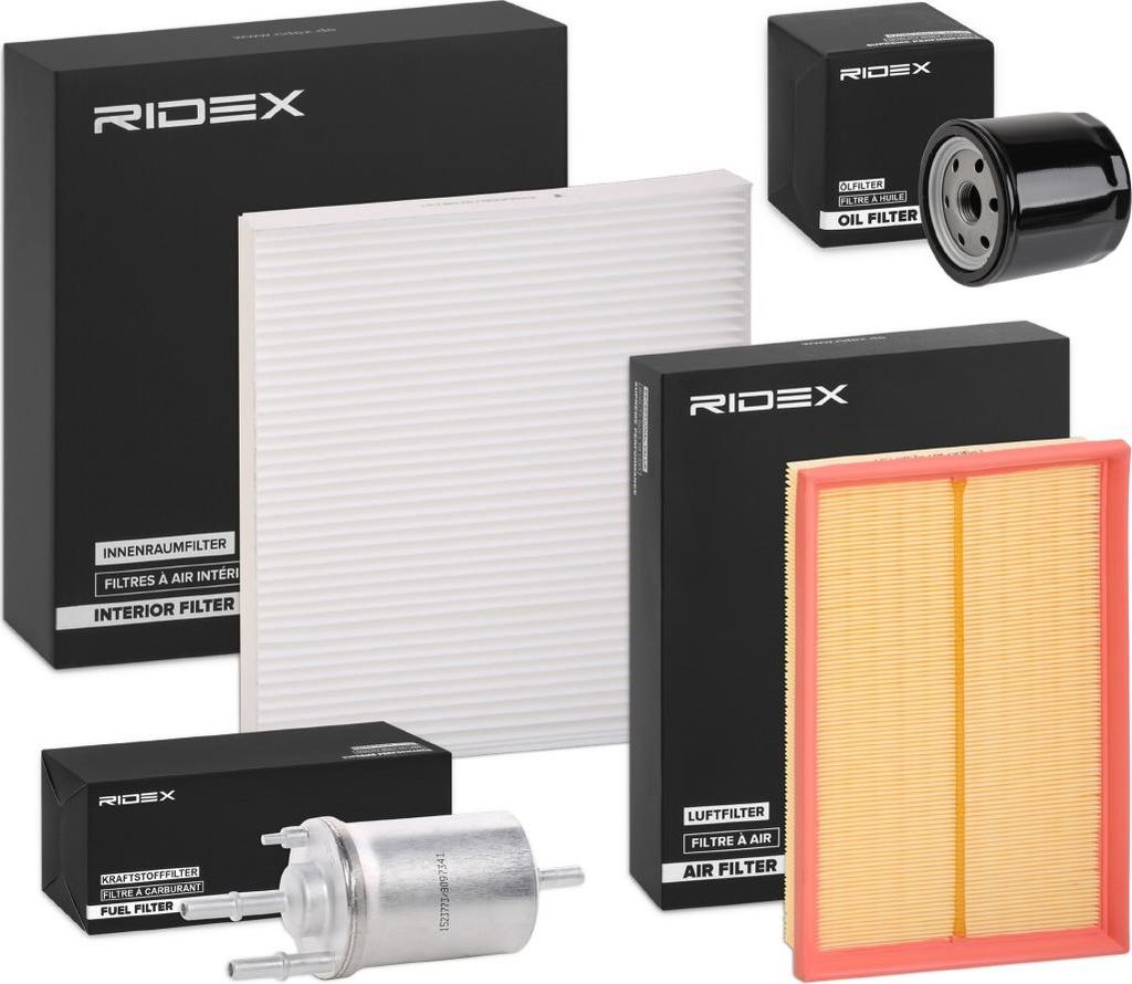 RIDEX Filterset Inspektionspaket Filtersatz für VW POLO (9N) für SKODA Fabia I Combi (6Y5)
