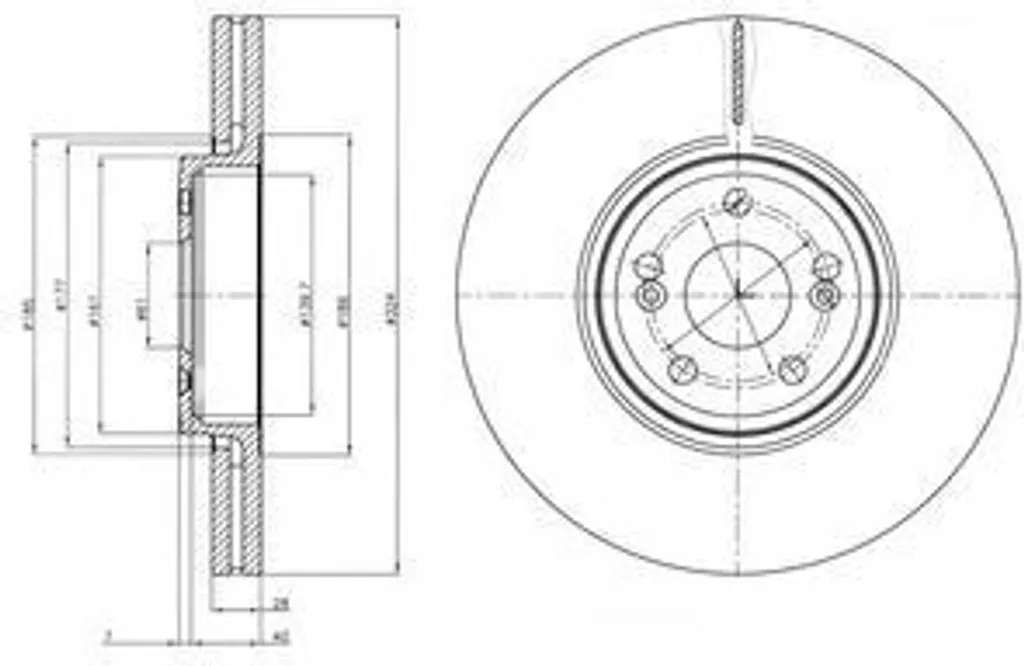 Disque de frein de rechange pour entretien Renault Espace IV JK 357