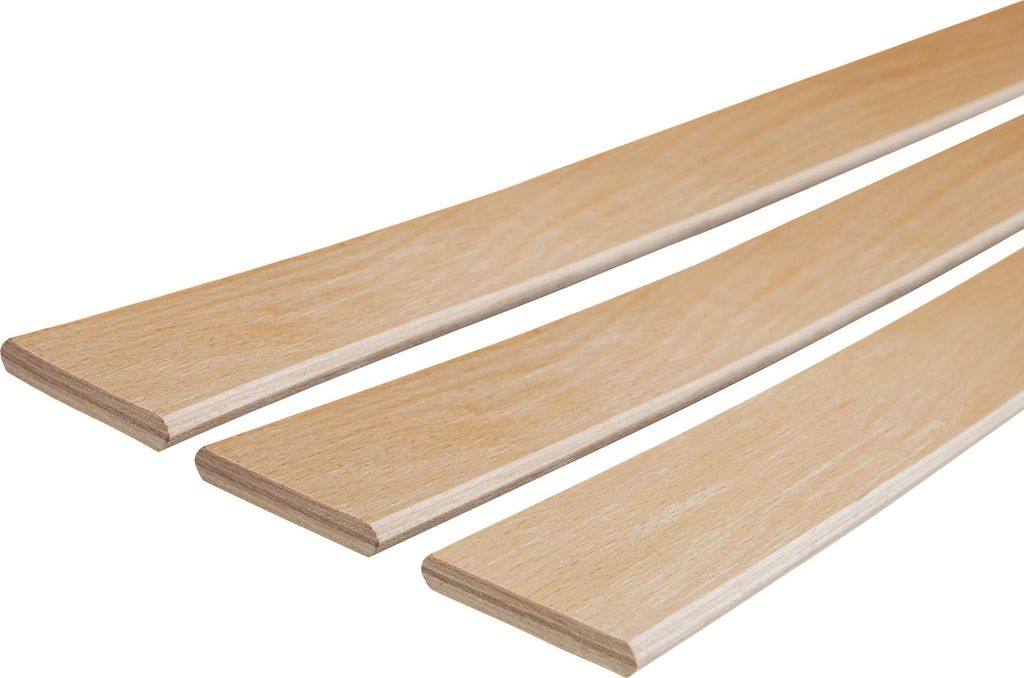 5er Set Buchen-Federleisten 795 mm für Rahmenbett Produktbild 