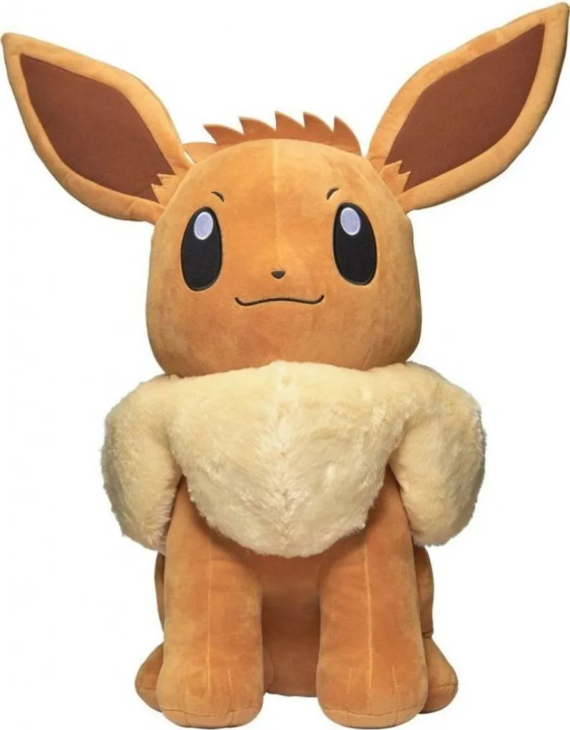 Grande Peluche Évoli Pokémon de 60 cm en Tissu Doux pour Enfant et Adulte