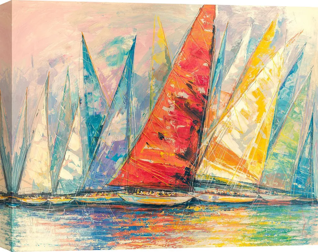Luigi Florio Vento di Regata Quadro 60x40 cm - Stampa Fine Art