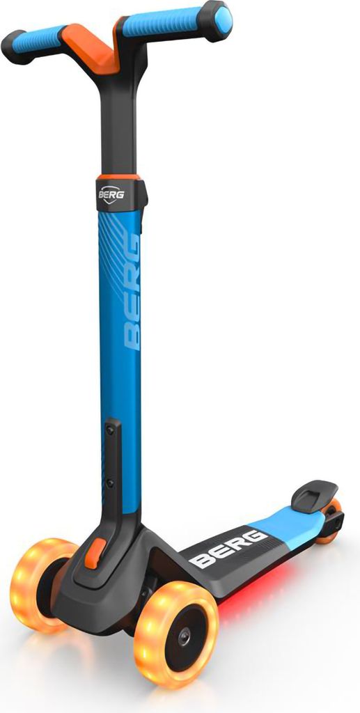 BERG Kinderroller Nexo für Kinder ab 2 Jahren klappbar LED-Deck Blau