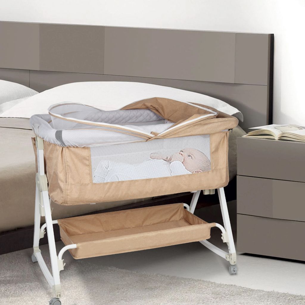 3in 1 Beistel3in 1 Beistellbett & Balbett & Babywiege & Produktbild 