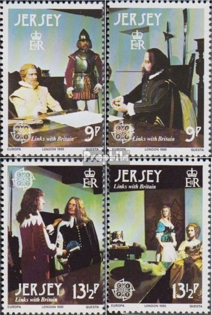 Briefmarken GB - Jersey 1980 Mi 219-222 (kompl.Ausg.) postfrisch Europa