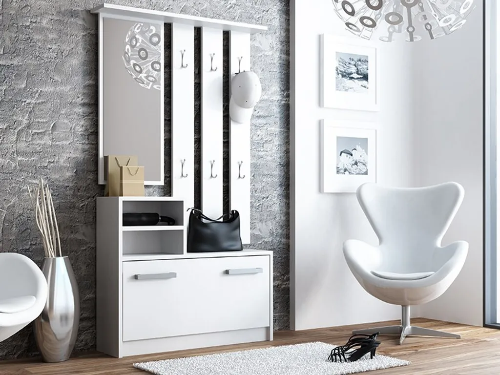 Parete PRIIT Bianca per Ingresso: Design Urban Chic a Prezzo Smart - 6