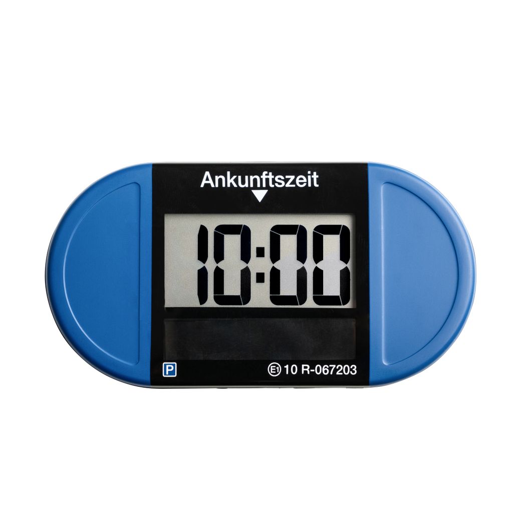 Needit Park Lite Solar automatische Parkscheibe Blau Digitale Parkuhr mit STVO Zulassung