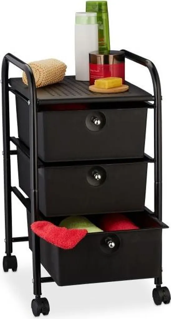 Carrello da bagno con 3 cassetti
