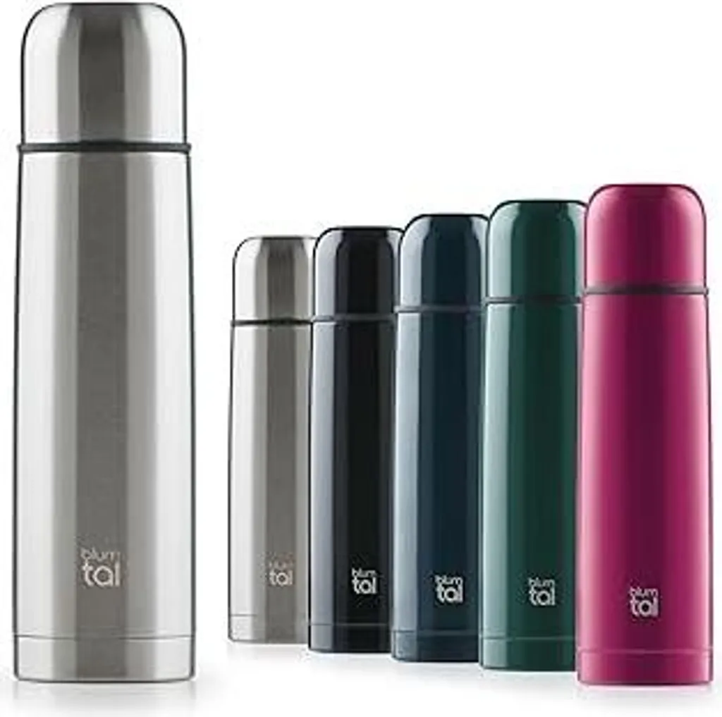 Thermos Blumtal 1 Litro per Famiglia | Sicuro, Senza BPA, Argento