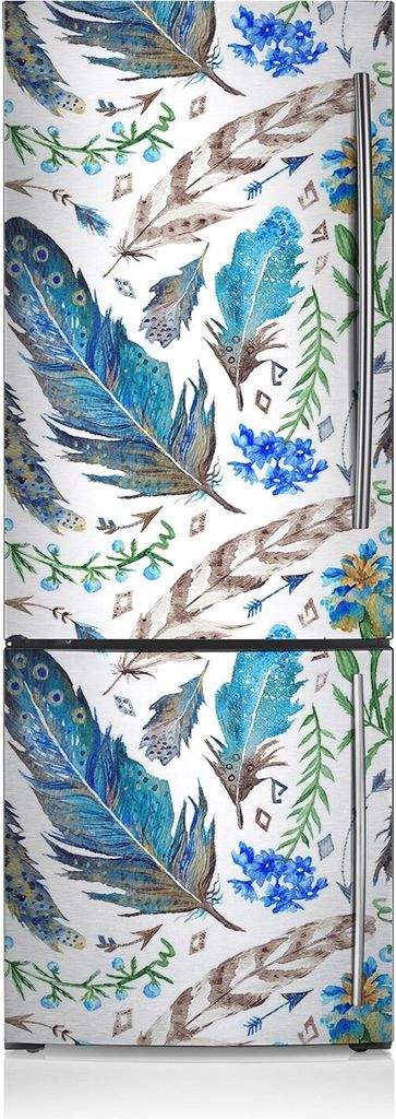 Magnetfolie Aufkleber Kühlschrankmagnete 70x190 cm - Vogelfedern