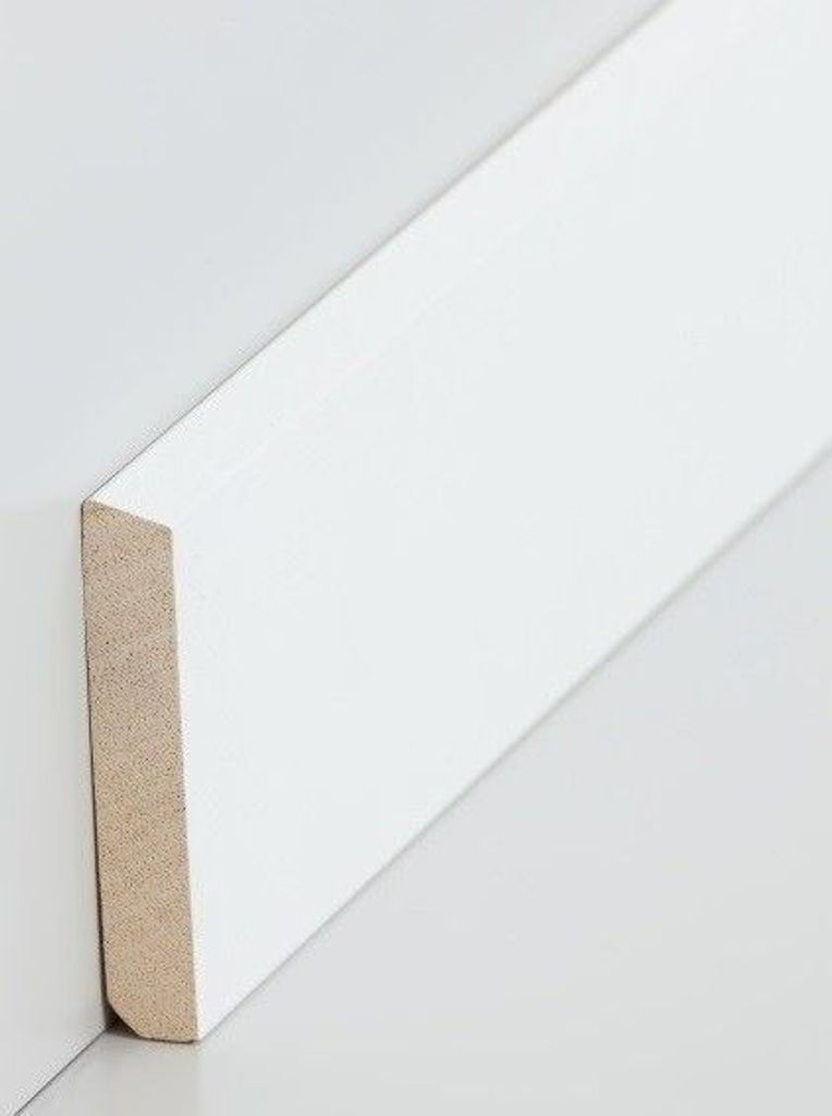 Innenwinkel Für Massivholz Sockelleisten 10 x 58 x 400 mm Weiß zum Kleben, Schrauben & Nageln Massivholz Innenecken by PROVISTON
