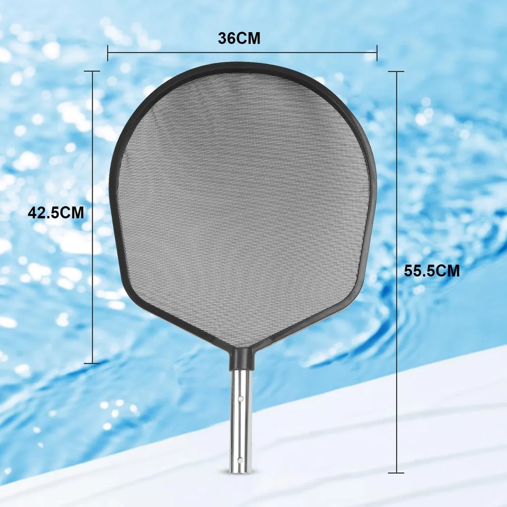 NON UTILIZZATO] Retino per piscina, retino per fondo con telaio in plastica resistente, robusto